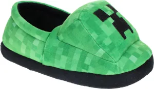 Minecraft Slippers for Kids, Slip-On Creeper Novelty Slipper Little Kid/Big Kid