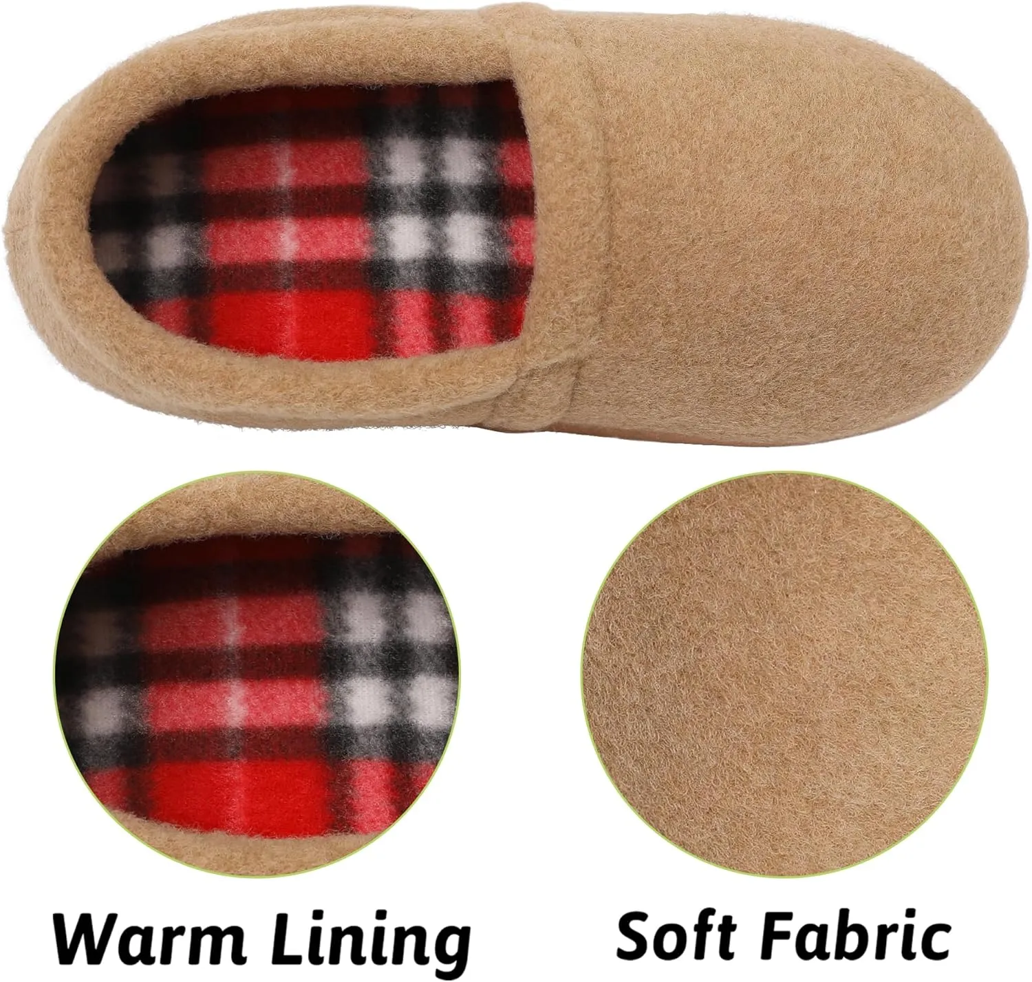 MIXIN Little/Big Kid Boy's Slippers House Shoes Indoor Outdoor with Anti Slip Sole