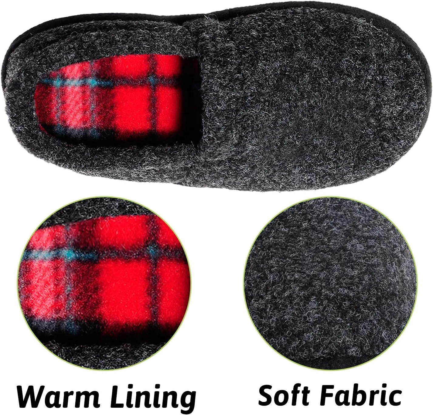 MIXIN Little/Big Kid Boy's Slippers House Shoes Indoor Outdoor with Anti Slip Sole