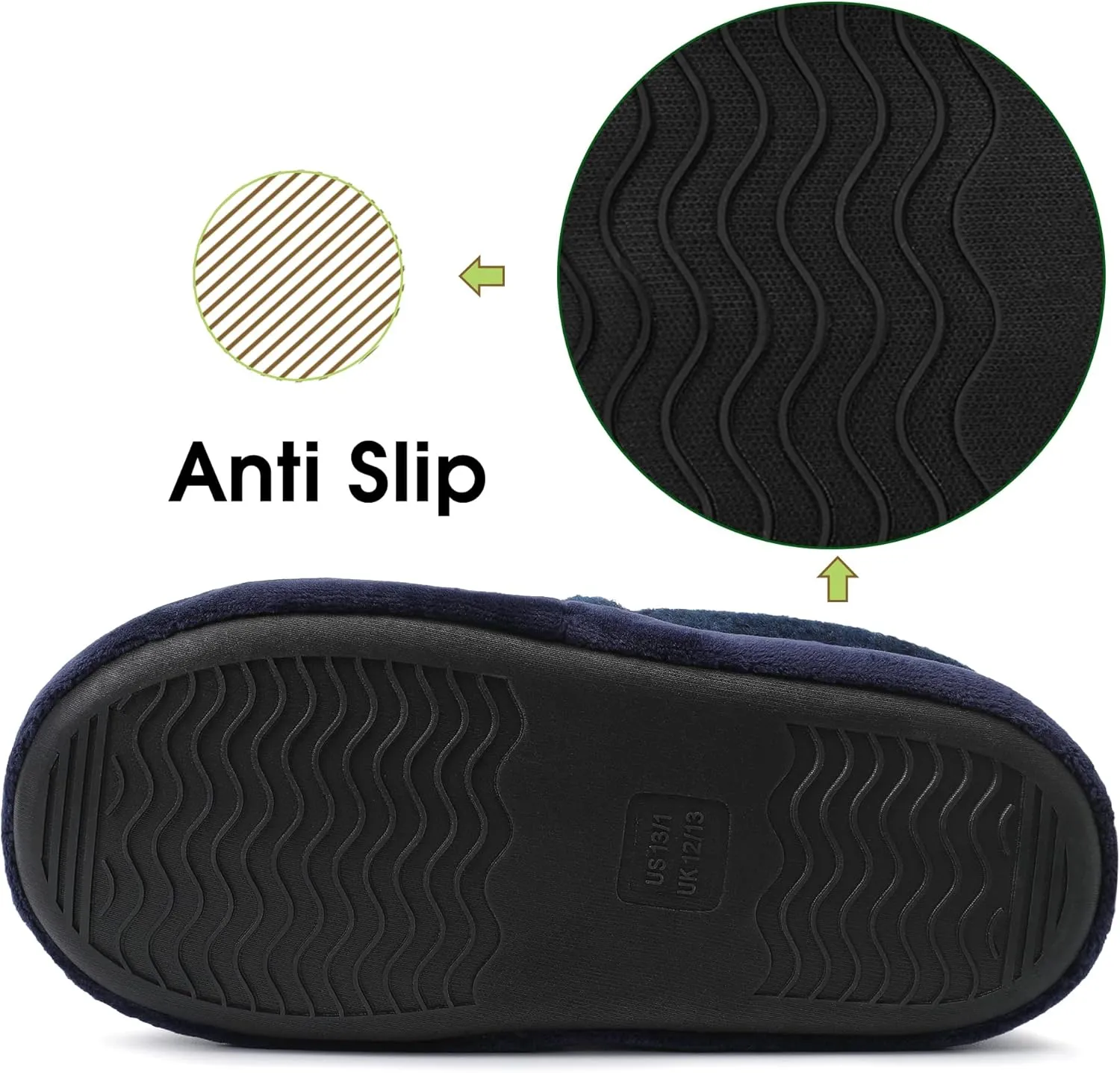 MIXIN Little/Big Kid Boy's Slippers House Shoes Indoor Outdoor with Anti Slip Sole