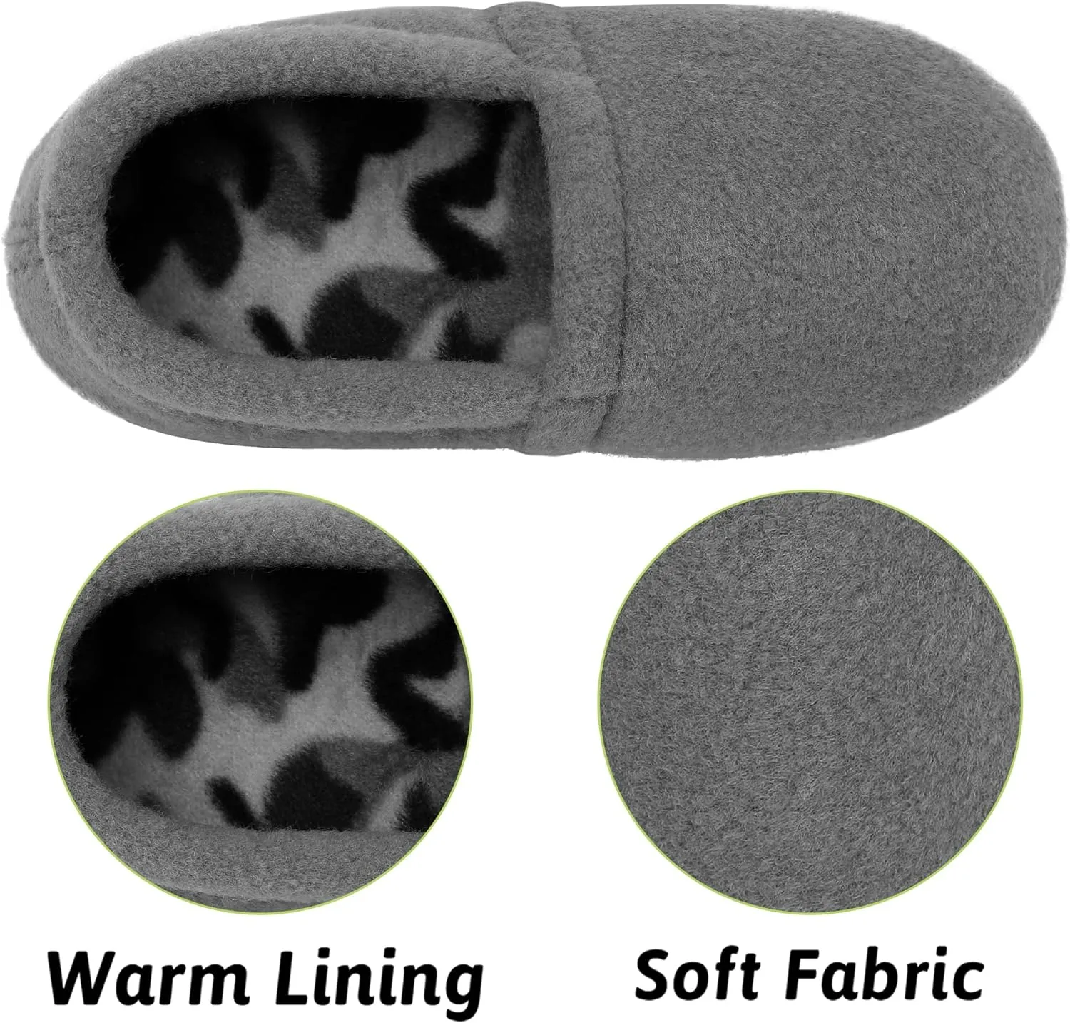 MIXIN Little/Big Kid Boy's Slippers House Shoes Indoor Outdoor with Anti Slip Sole