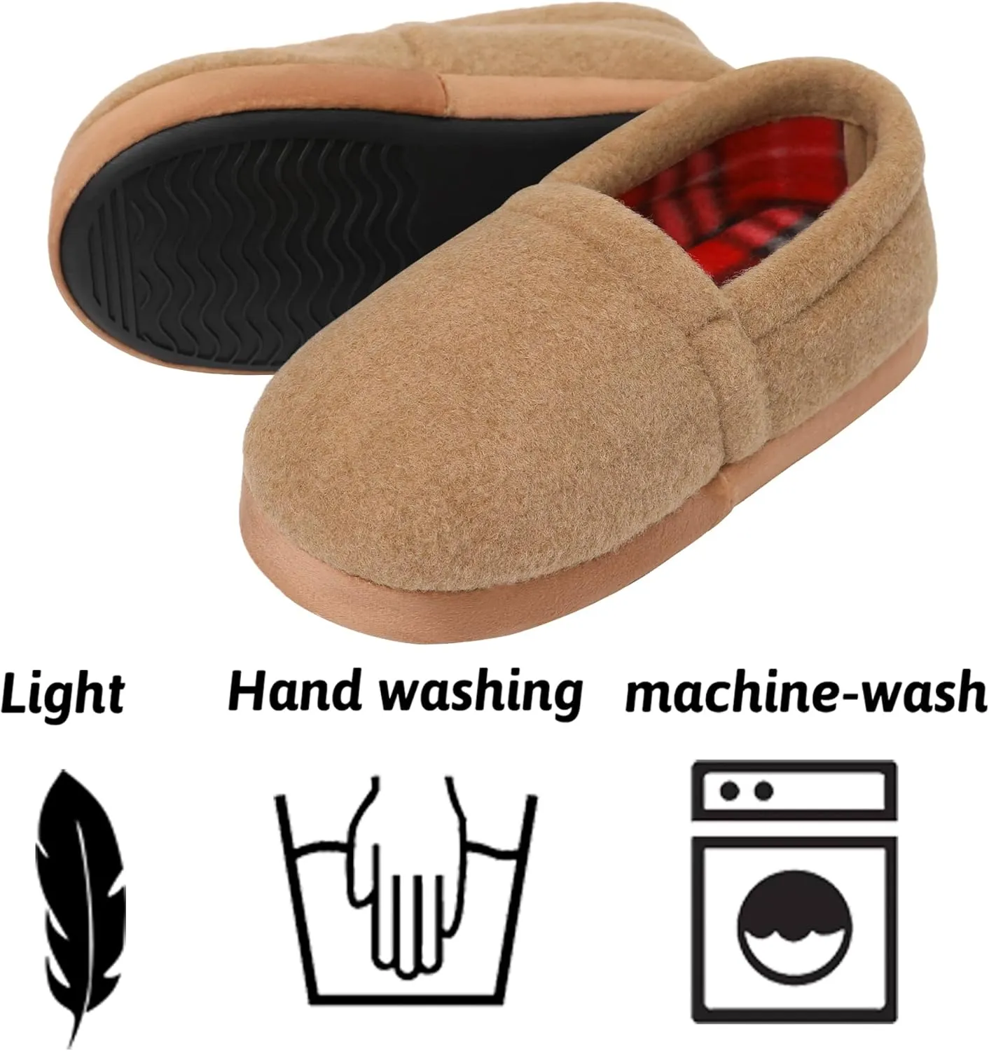 MIXIN Little/Big Kid Boy's Slippers House Shoes Indoor Outdoor with Anti Slip Sole