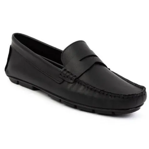 Mocasin o loafer driver antifaz negro