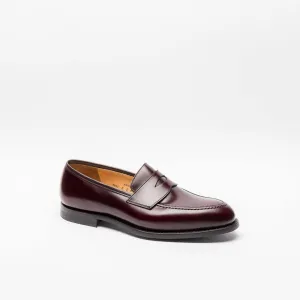 Mocassino penny Crockett & Jones Henley in pelle bordeaux