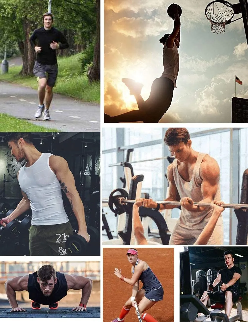 MOLLDAN Sauna Vest for Men Sweat Tank Top Pullover Workout Shirt Waist Trainer