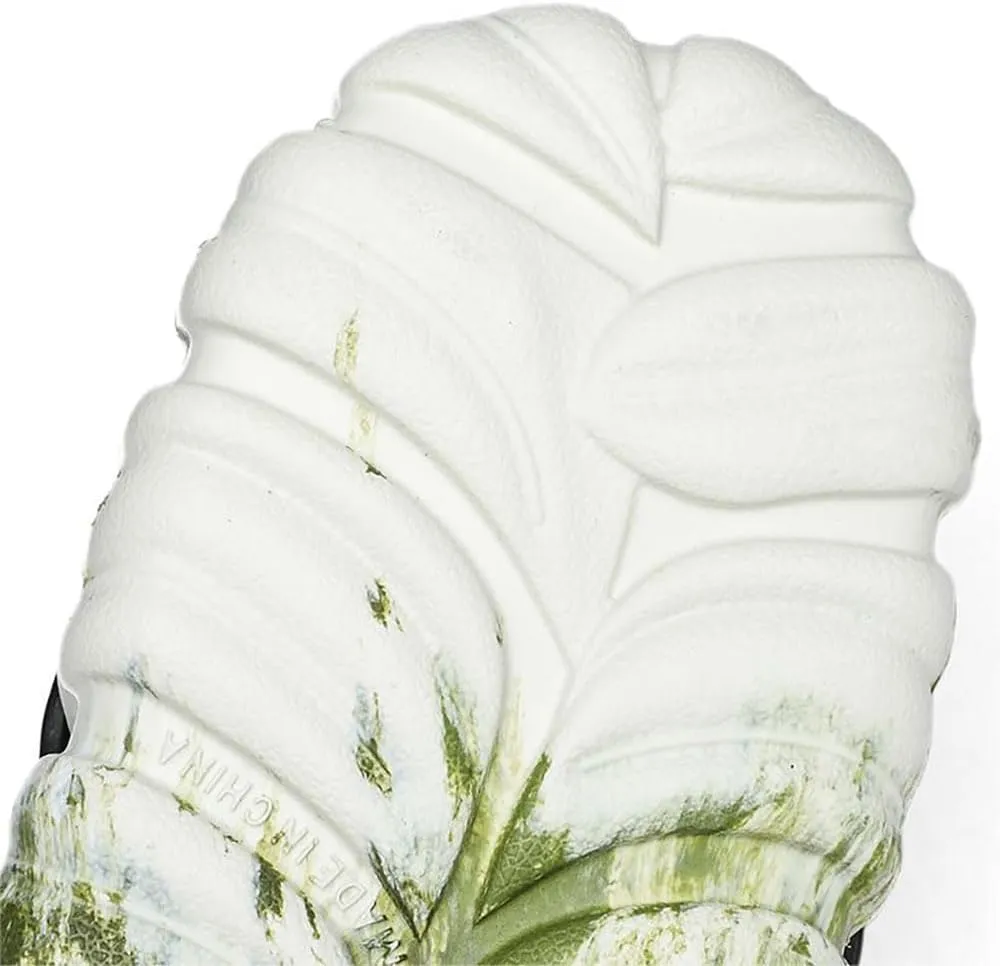 Monstera Slippers, Monstera Leaf Slides, Variegated Monstera Shoes, New Adult Anti-slip Monstera Slippers for Indoor Outdoor