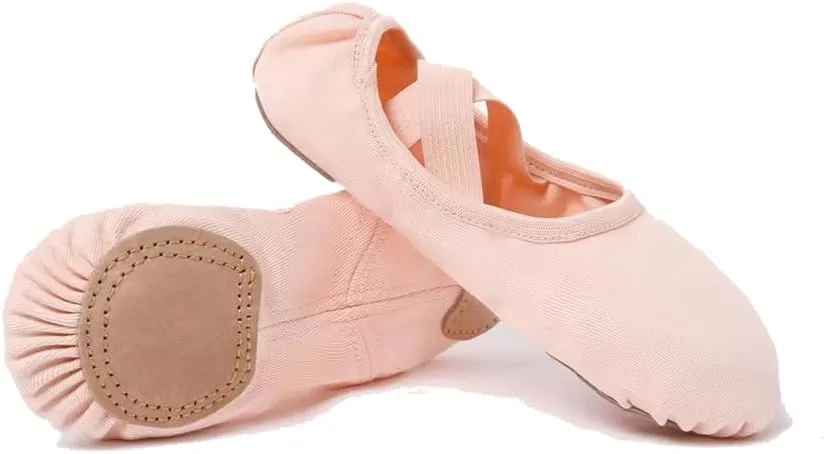 MSMAX Dance Flats Performa Stretch Ballet Slipper Toddler/Little Kid/Big Kid/Adult