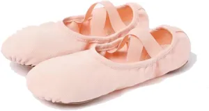 MSMAX Dance Flats Performa Stretch Ballet Slipper Toddler/Little Kid/Big Kid/Adult