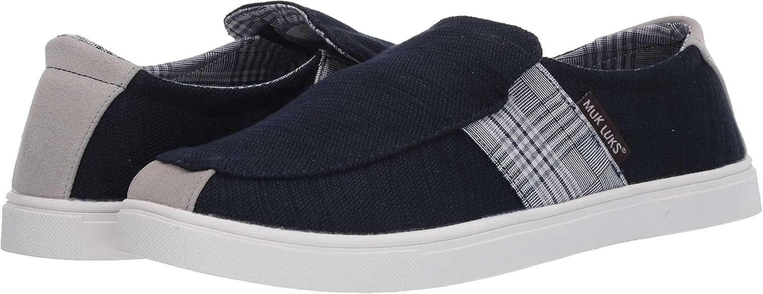 MUK LUKS Men's Kyle Loafer-Navy Sandal