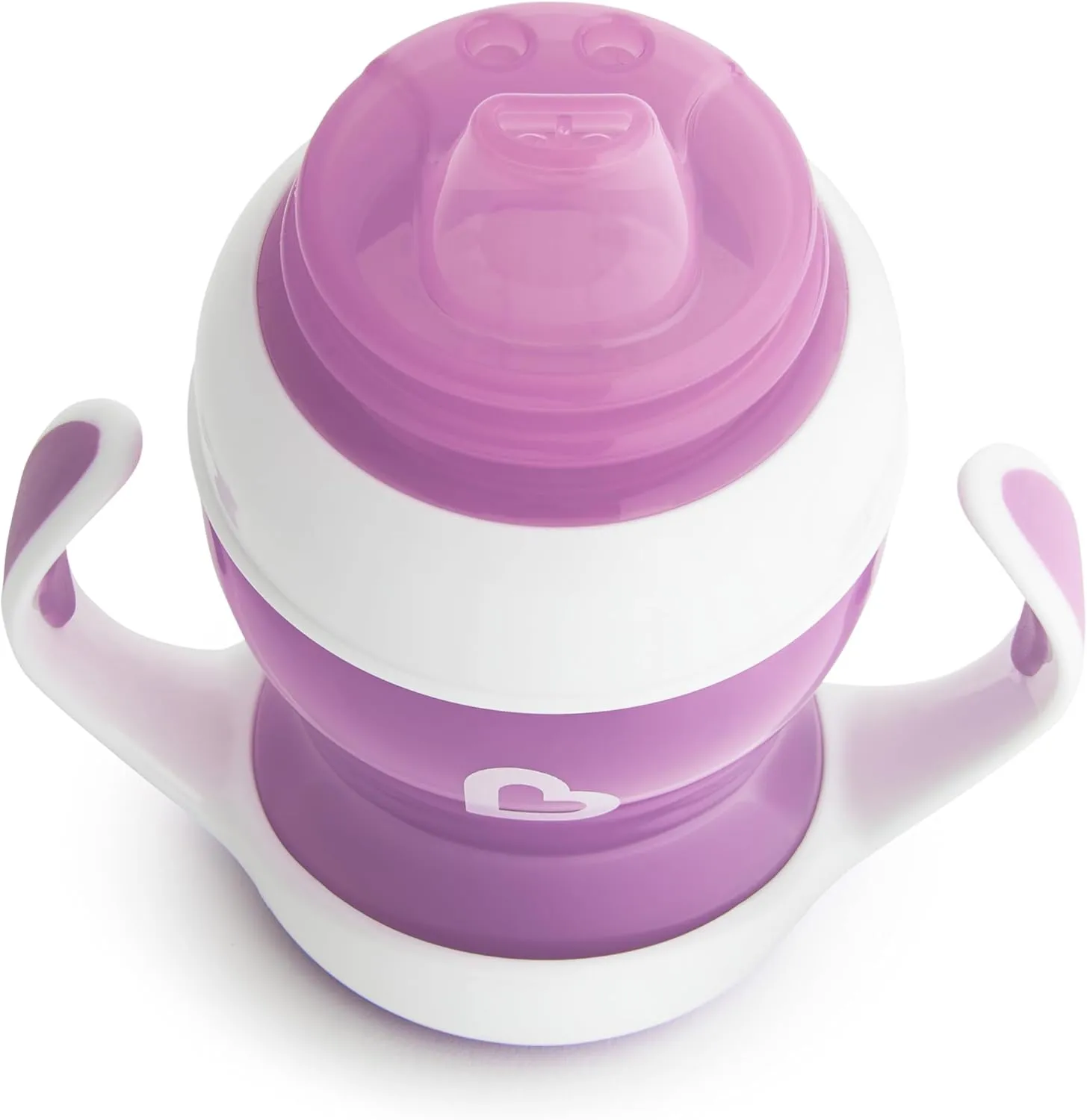 Munchkin® Gentle™ Transition Sippy Trainer Cup, 4 Ounce, 2 Pack, Purple