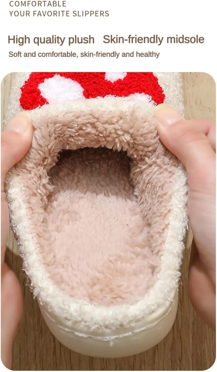 Mushroom Slippers Rainbow Slipper Heart Lover Slipper Home Slippers Indoor Slippers For Kids Women Men Girls