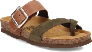 NAOT Footwear Fresno Women’s Toe Loop Slide Sandal with Cork Footbed and Arch Support - Buckle - Comfort and Support – Lightweight and Perfect for Travel – Medium to Wide Fit