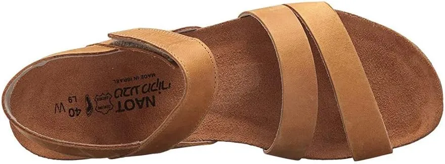 NAOT Kayla Women’s Sandals - Supportive 3-Strap Design with Backstrap, Cork & Latex Footbed - Arch Support - Travel-Friendly Comfortable Walking Sandals for All-Day Wear