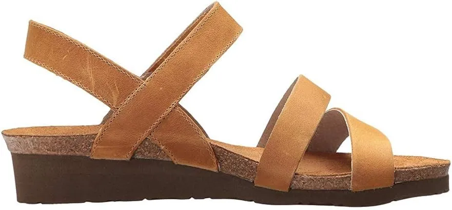 NAOT Kayla Women’s Sandals - Supportive 3-Strap Design with Backstrap, Cork & Latex Footbed - Arch Support - Travel-Friendly Comfortable Walking Sandals for All-Day Wear