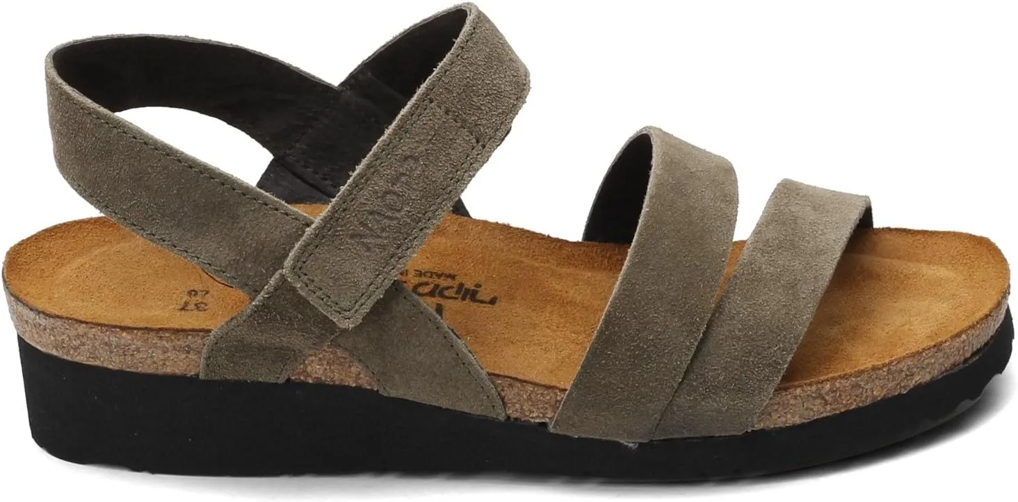 NAOT Kayla Women’s Sandals - Supportive 3-Strap Design with Backstrap, Cork & Latex Footbed - Arch Support - Travel-Friendly Comfortable Walking Sandals for All-Day Wear