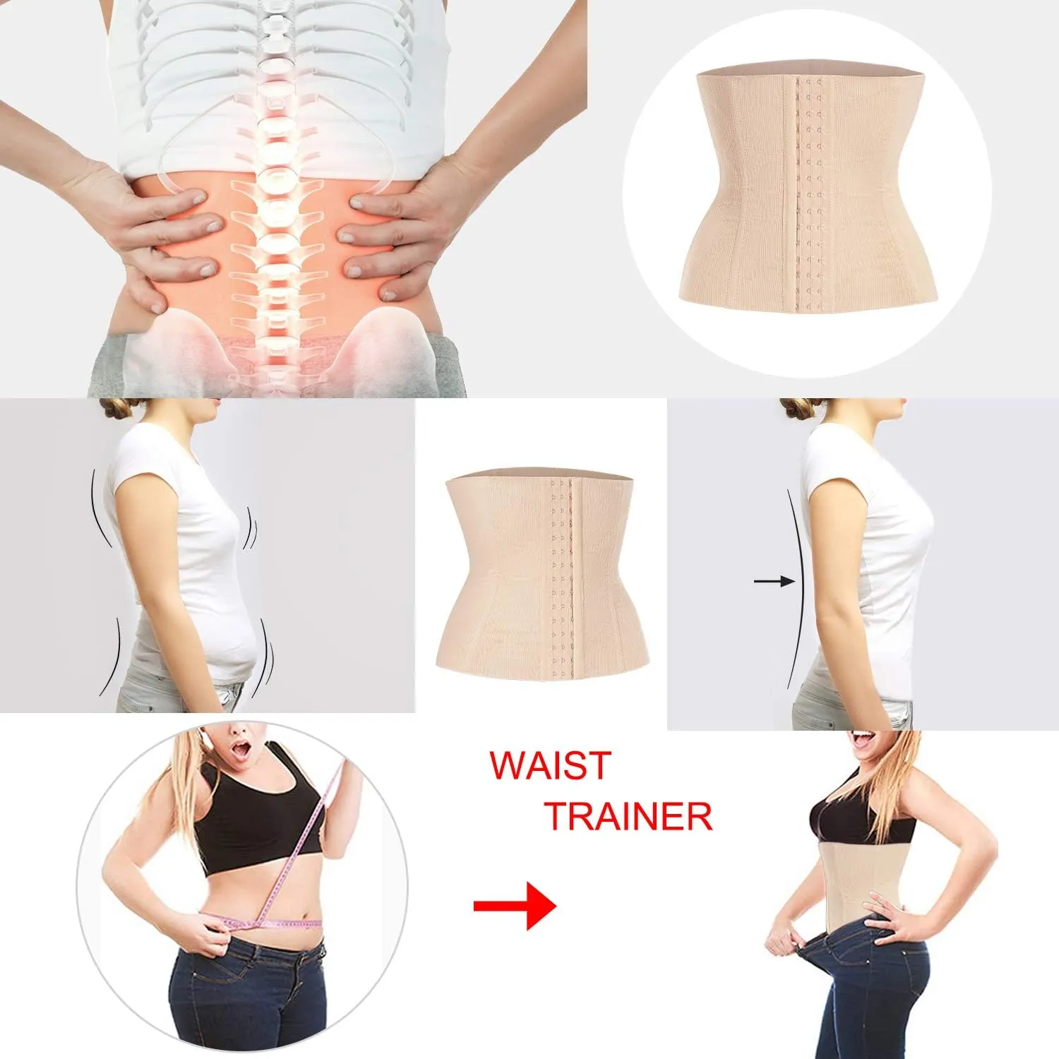 Nebility Womens' Maternity Belly Band Postpartum Recovery Belt Waist Trainer