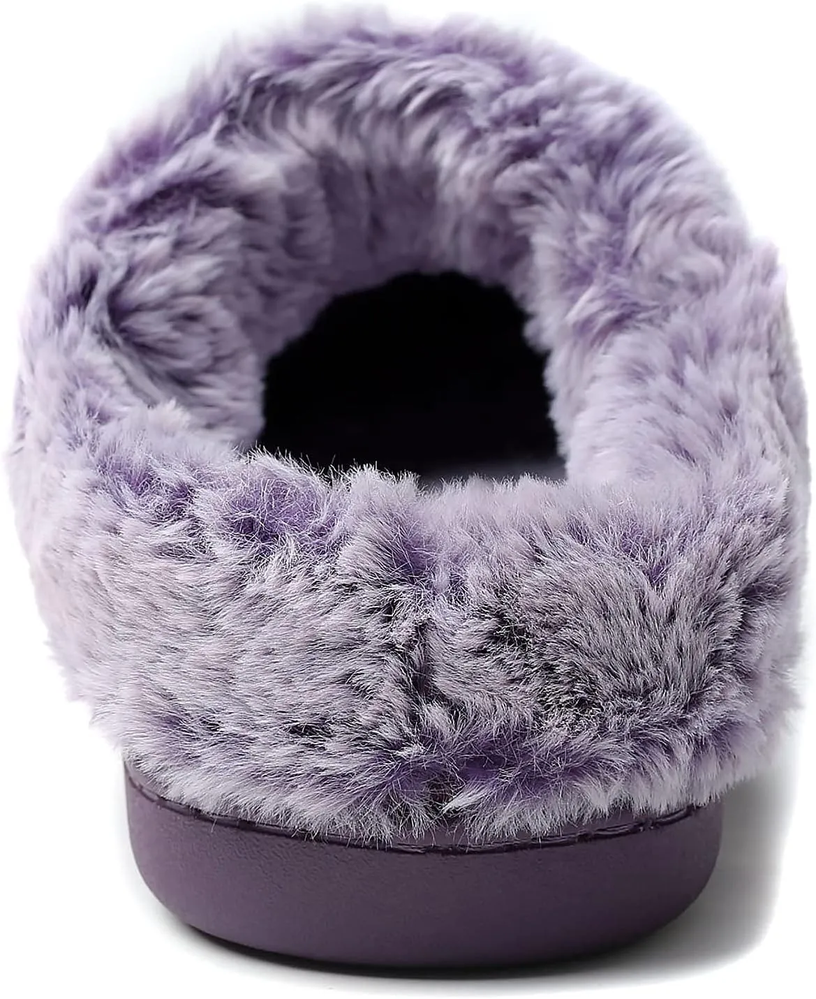 NewDenBer Women's Cozy Memory Foam Slippers Suede Plush Faux Fur Lined Slip on Indoor Outdoor House Shoes