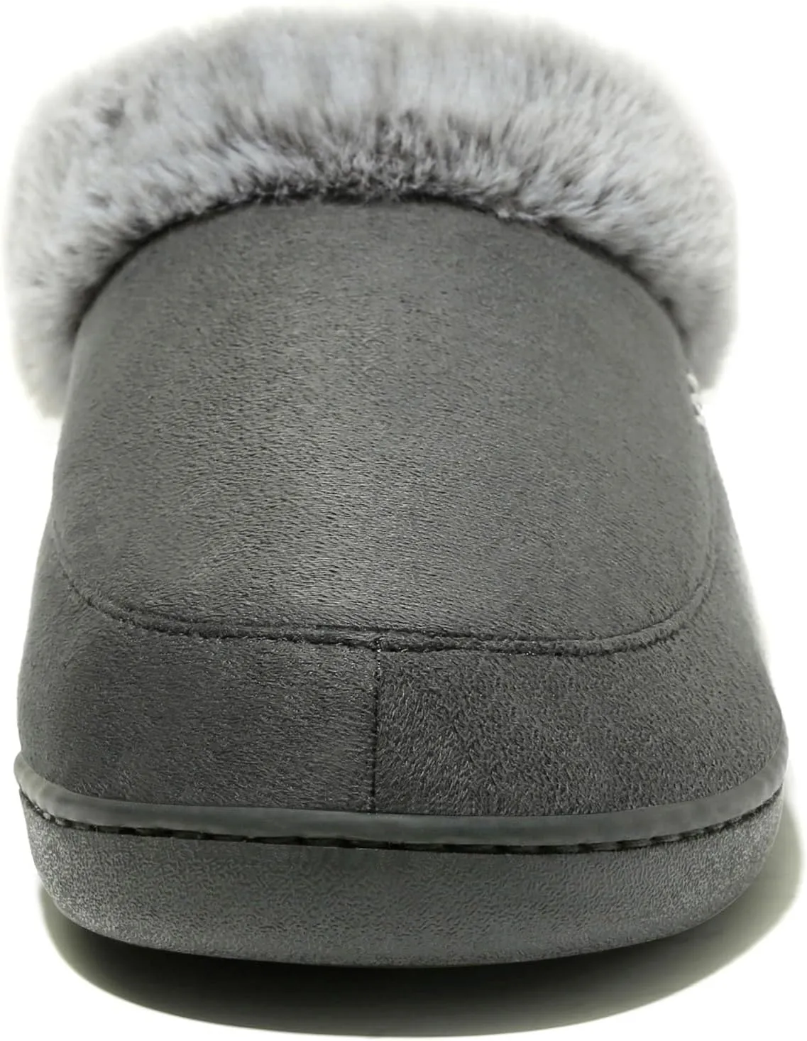 NewDenBer Women's Cozy Memory Foam Slippers Suede Plush Faux Fur Lined Slip on Indoor Outdoor House Shoes