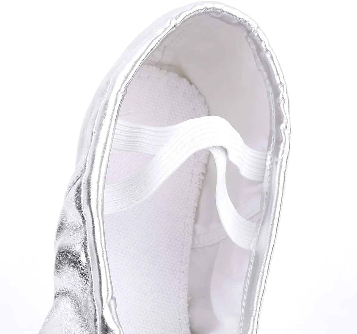 Nexete Ballet Dance Shoes Split-Sole Slipper Flats Ballet Dance PU Leather Shoes for Toddler Girl Kid Women