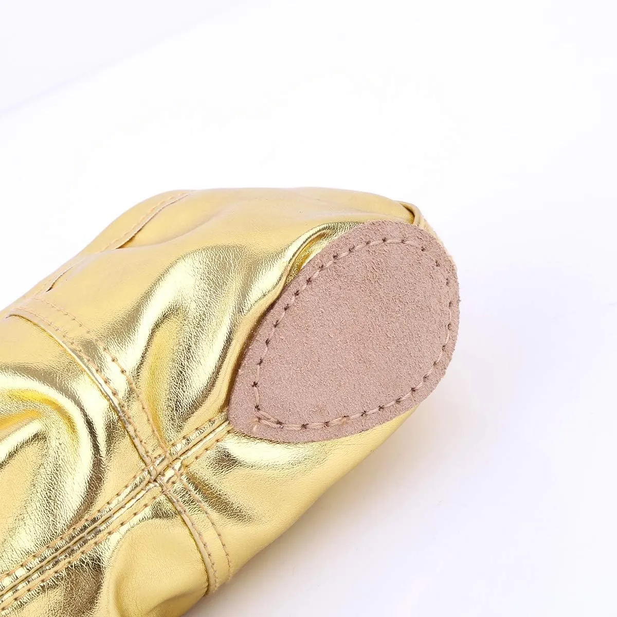Nexete Ballet Dance Shoes Split-Sole Slipper Flats Ballet Dance PU Leather Shoes for Toddler Girl Kid Women