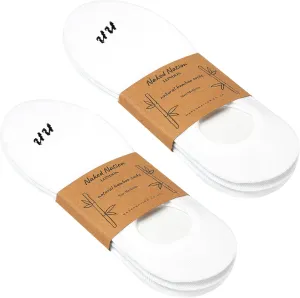 No Show Bamboo Socks - 6 Pairs, Luxury Non-Slip, Super Soft & Breathable Trainer Socks for Men & Women
