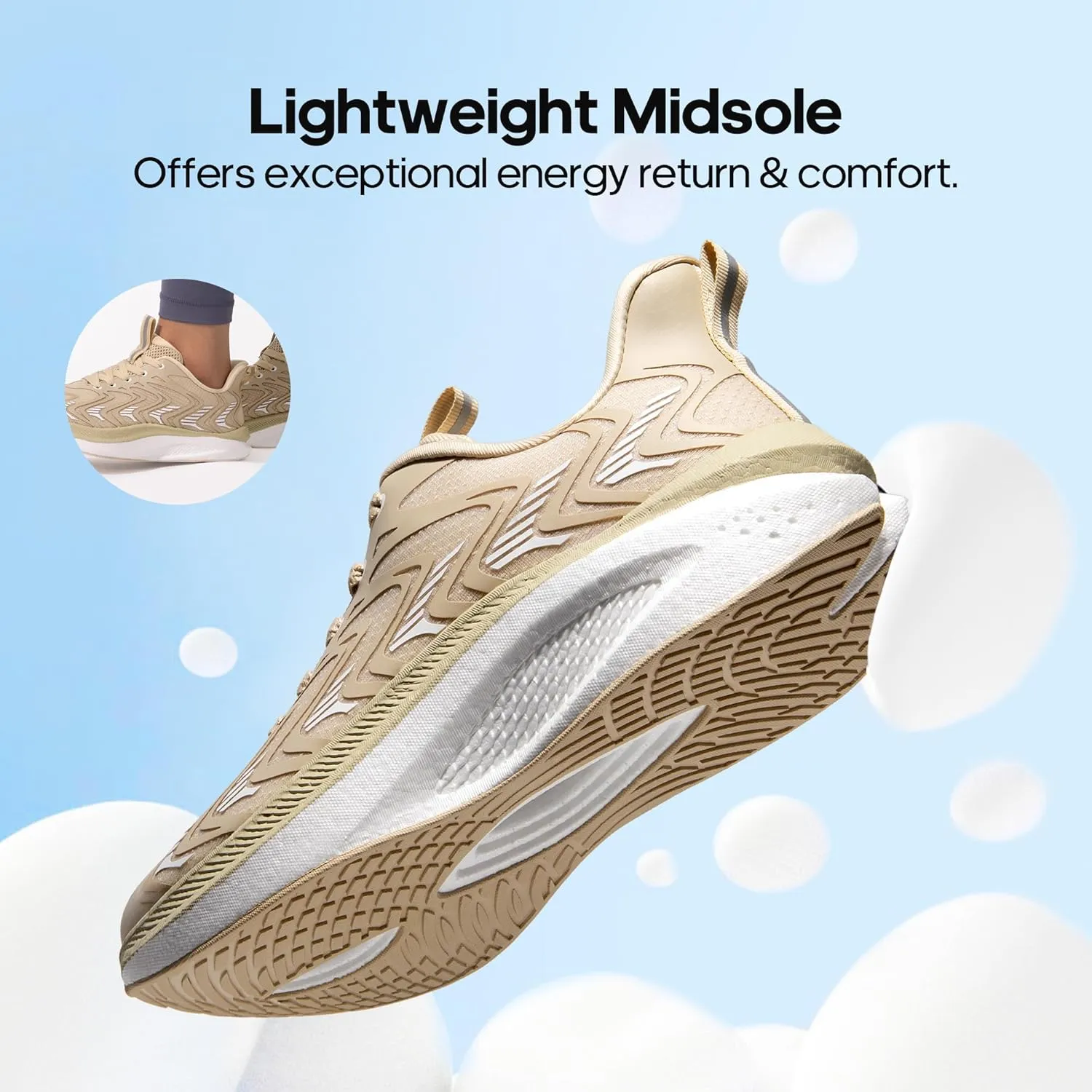 NORTIV 8 Women's Running Walking Tennis Shoes Comfortable Non-Slip FlyLife Breathable Athletic Workout Gym Cross Trainer Sports Sneakers