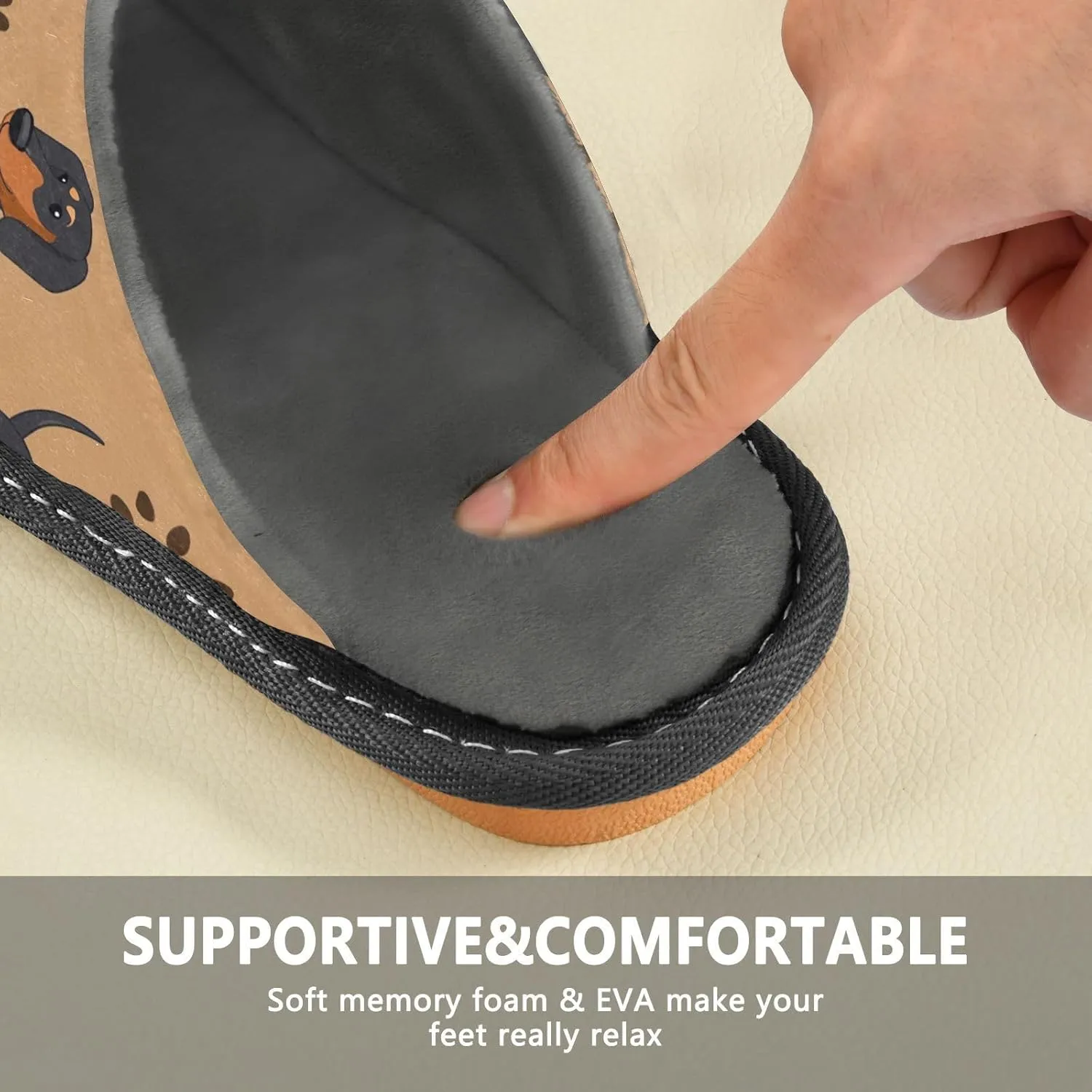 ODAWA Birthday Element Memory Foam House Shoes Slipper Woman, Cozy Washable Slip on House Shoes for Men