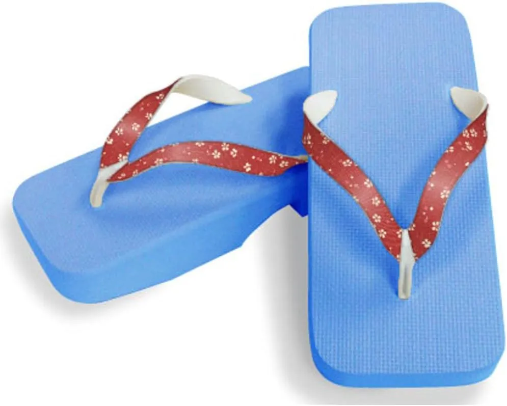 [One Step] [Hajime] Geta Geta Clogs, Soft and Water Resistant, Made of Sponge, 10.6 inches (27 cm), SB/Cherry Blossom x Red, Cherry Blossom x Red (Sakura x Red/27), Sakura × Red, 27.0 cm