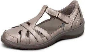 Orthofeet Women's Orthopedic Leather Juno Closed-Toe Sandals