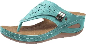 Orthopedic Sandals for Women Arch Support Wedge Flip Flops Summer 2025 Comfortable Dressy Casual Beach Slippers