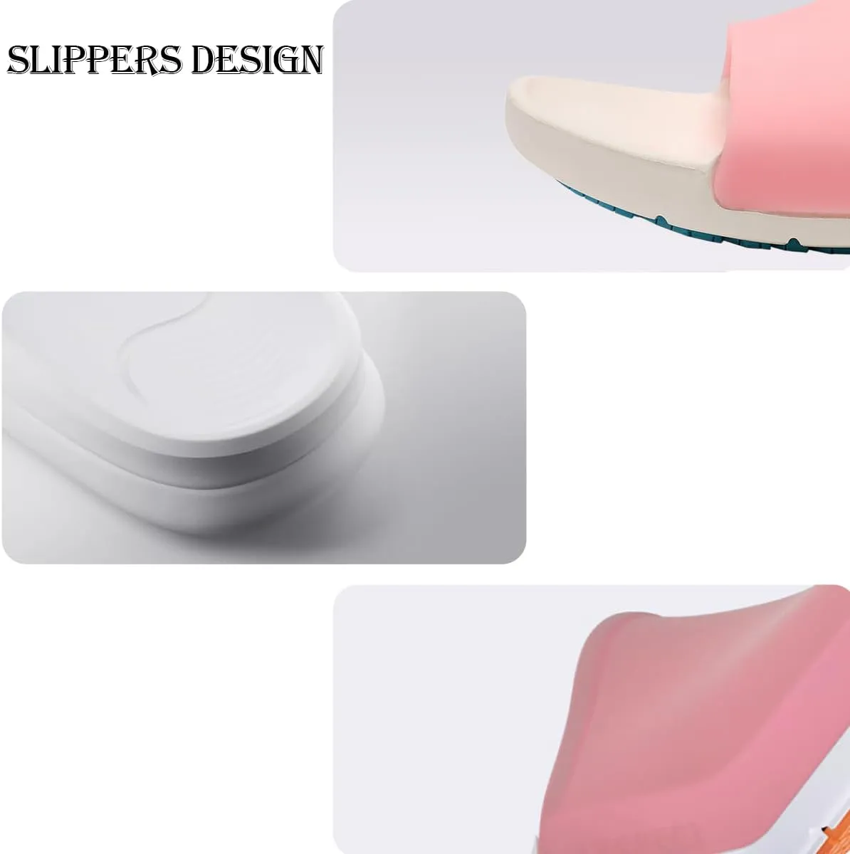 Outdoor Slippers, Non Slip Travel Sandals for Women and Men, Outdoor and Indoor Lightweight Slides