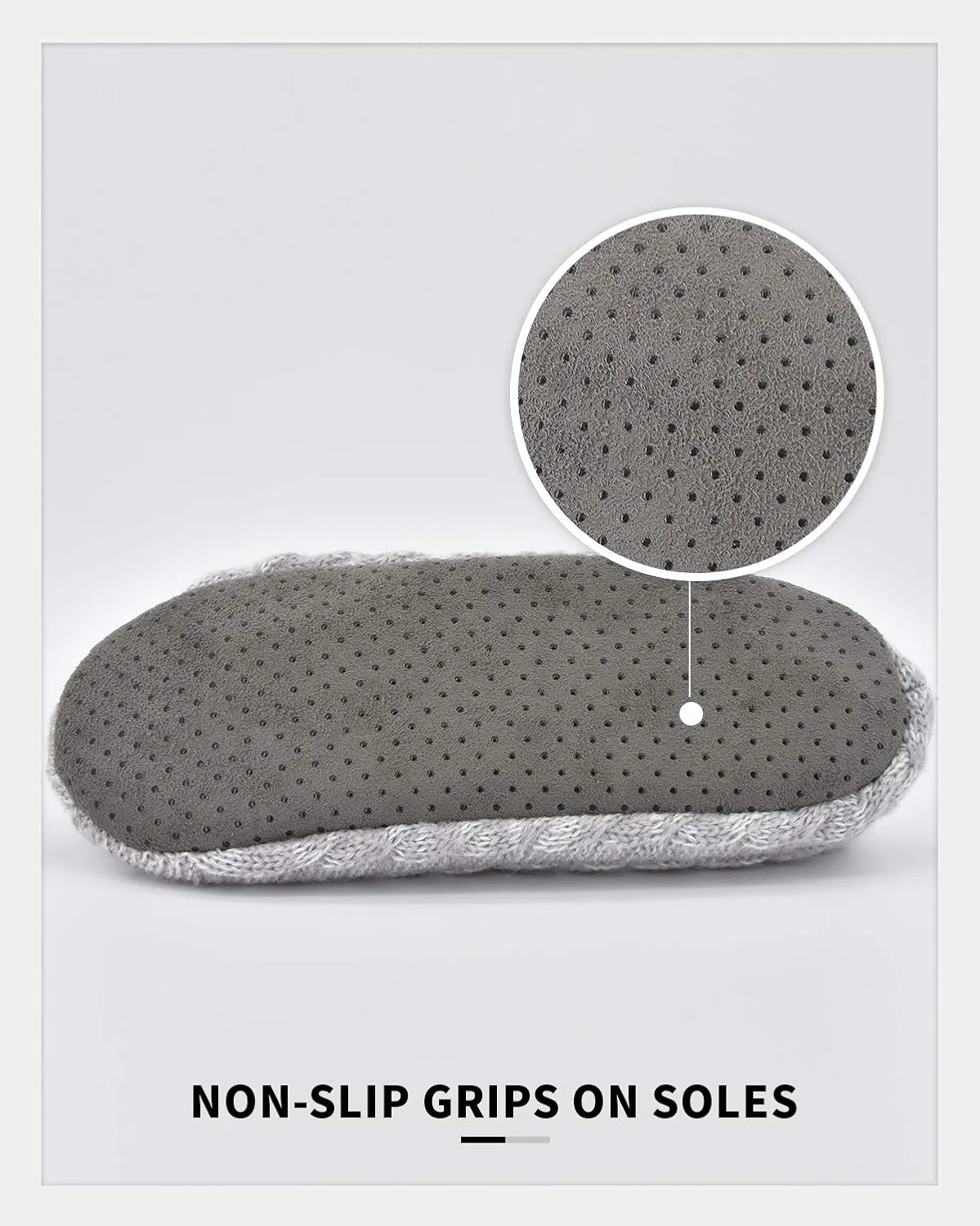 Panda Bros Slipper Socks For Women With Grippers, Fuzzy Womens Slipper Socks With Non Slip Bottoms, Cozy Warm House Slippers