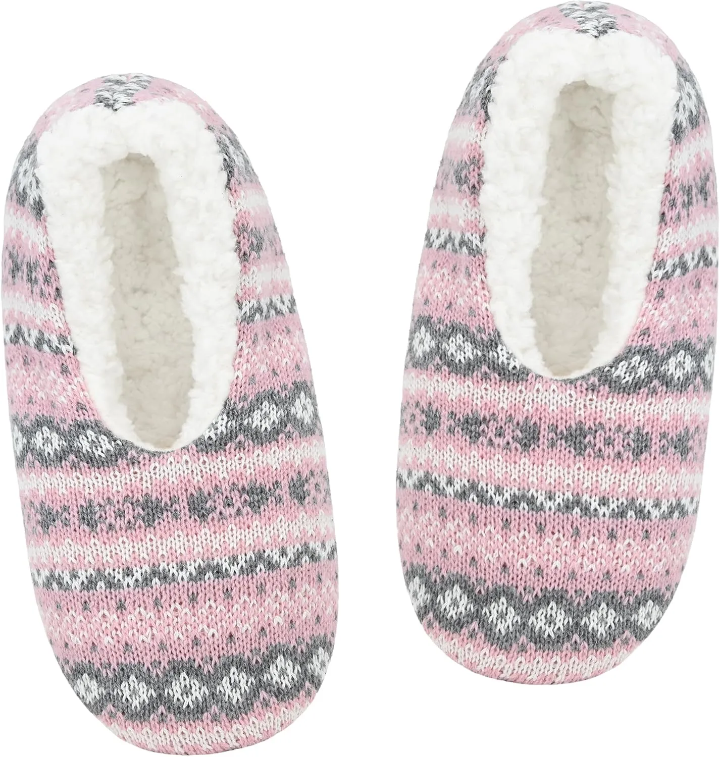 Panda Bros Slipper Socks For Women With Grippers, Fuzzy Womens Slipper Socks With Non Slip Bottoms, Cozy Warm House Slippers