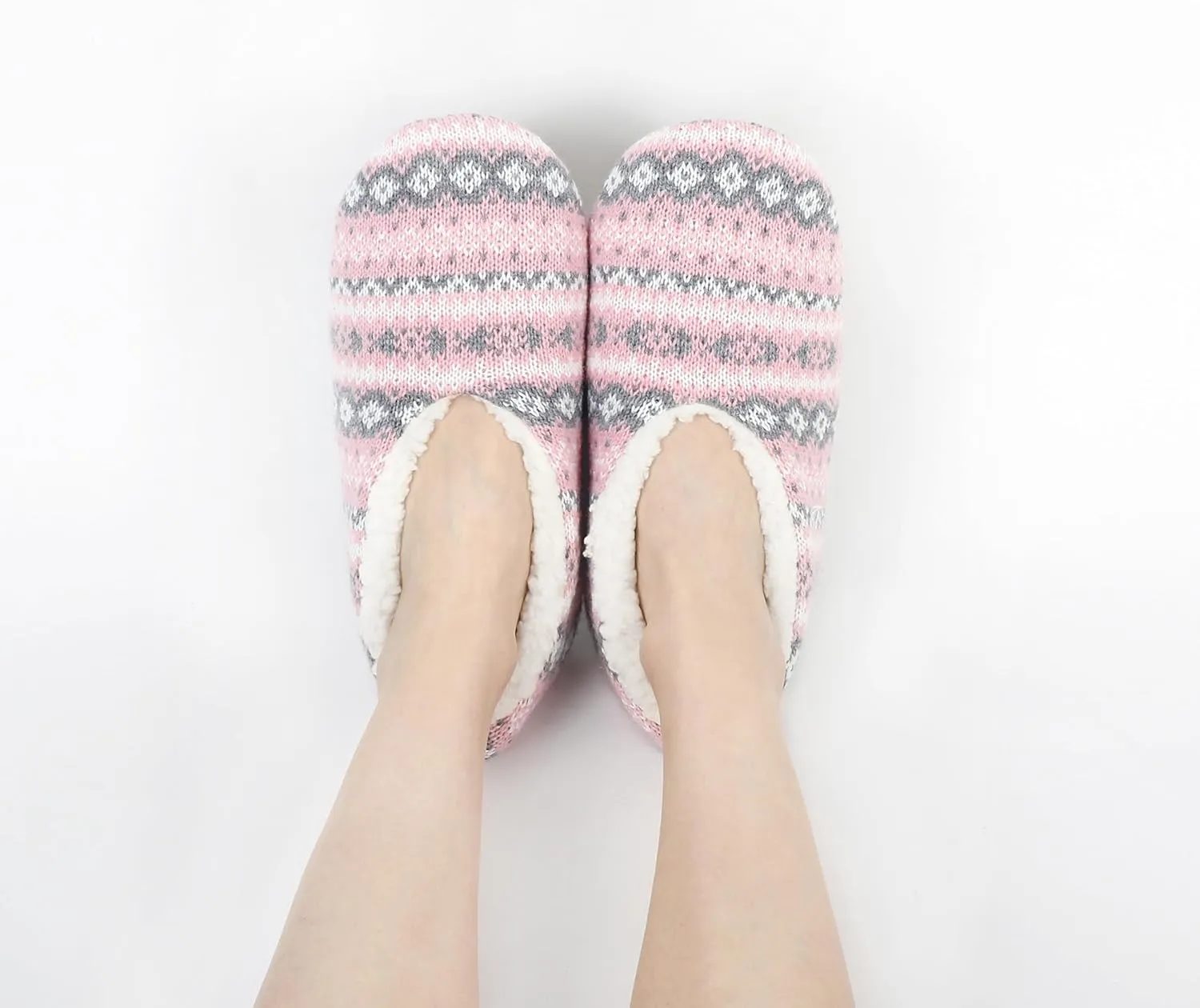 Panda Bros Slipper Socks For Women With Grippers, Fuzzy Womens Slipper Socks With Non Slip Bottoms, Cozy Warm House Slippers