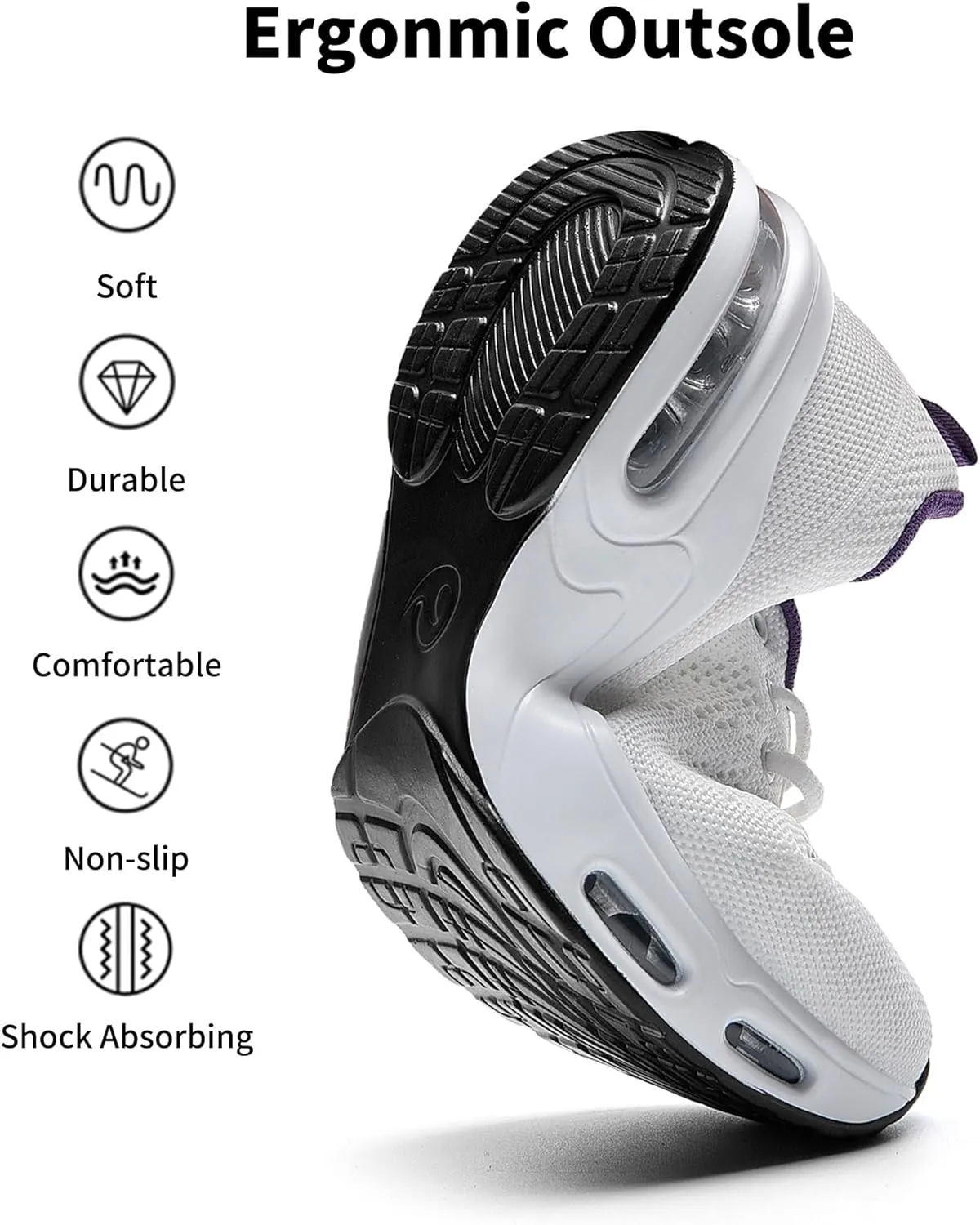 PERSOUL Women's Running Shoes Athletic Tennis Fashion Sneakers Lightweight Breathable Walking Shoes for Jogging Fitness Gym