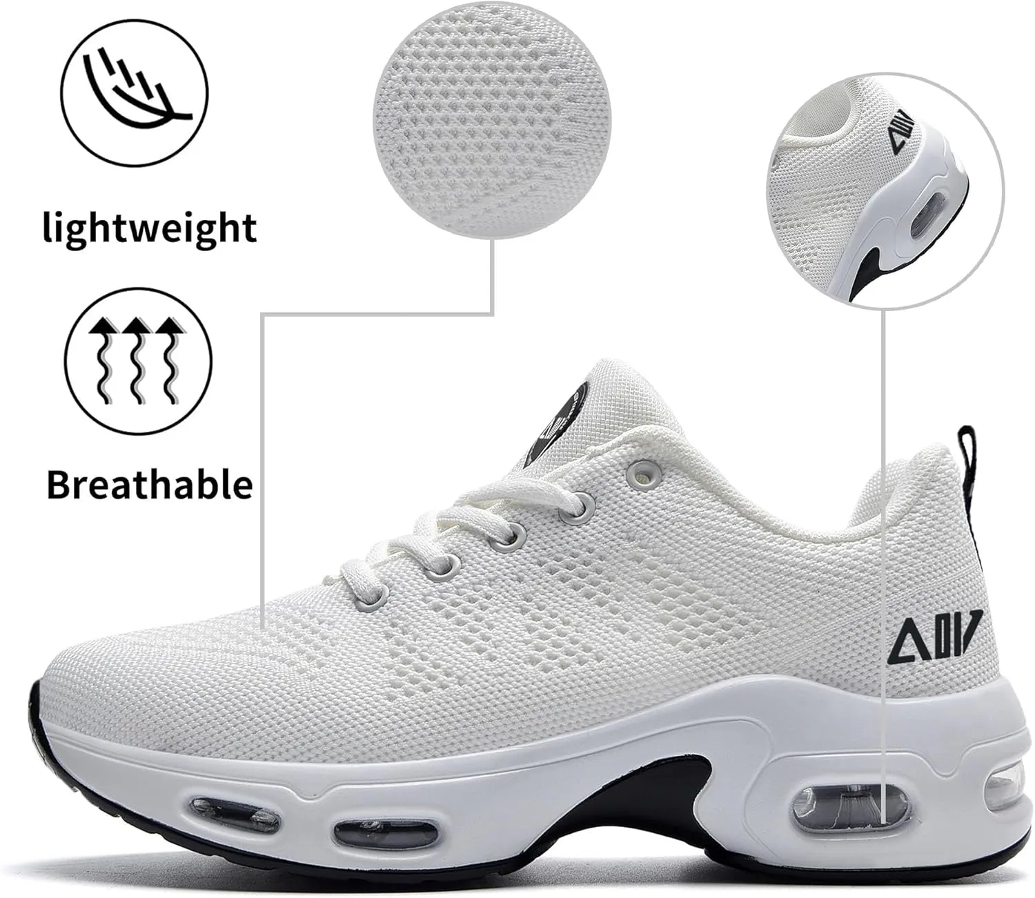PERSOUL Women's Running Shoes Athletic Tennis Fashion Sneakers Lightweight Breathable Walking Shoes for Jogging Fitness Gym