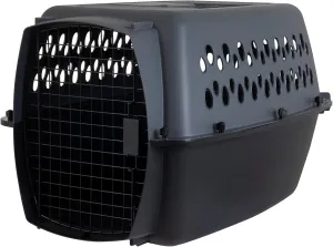 Petmate Pet Porter Dog Kennel 26", Dark Gray & Black, for Pets 20-25lbs, Made in USA