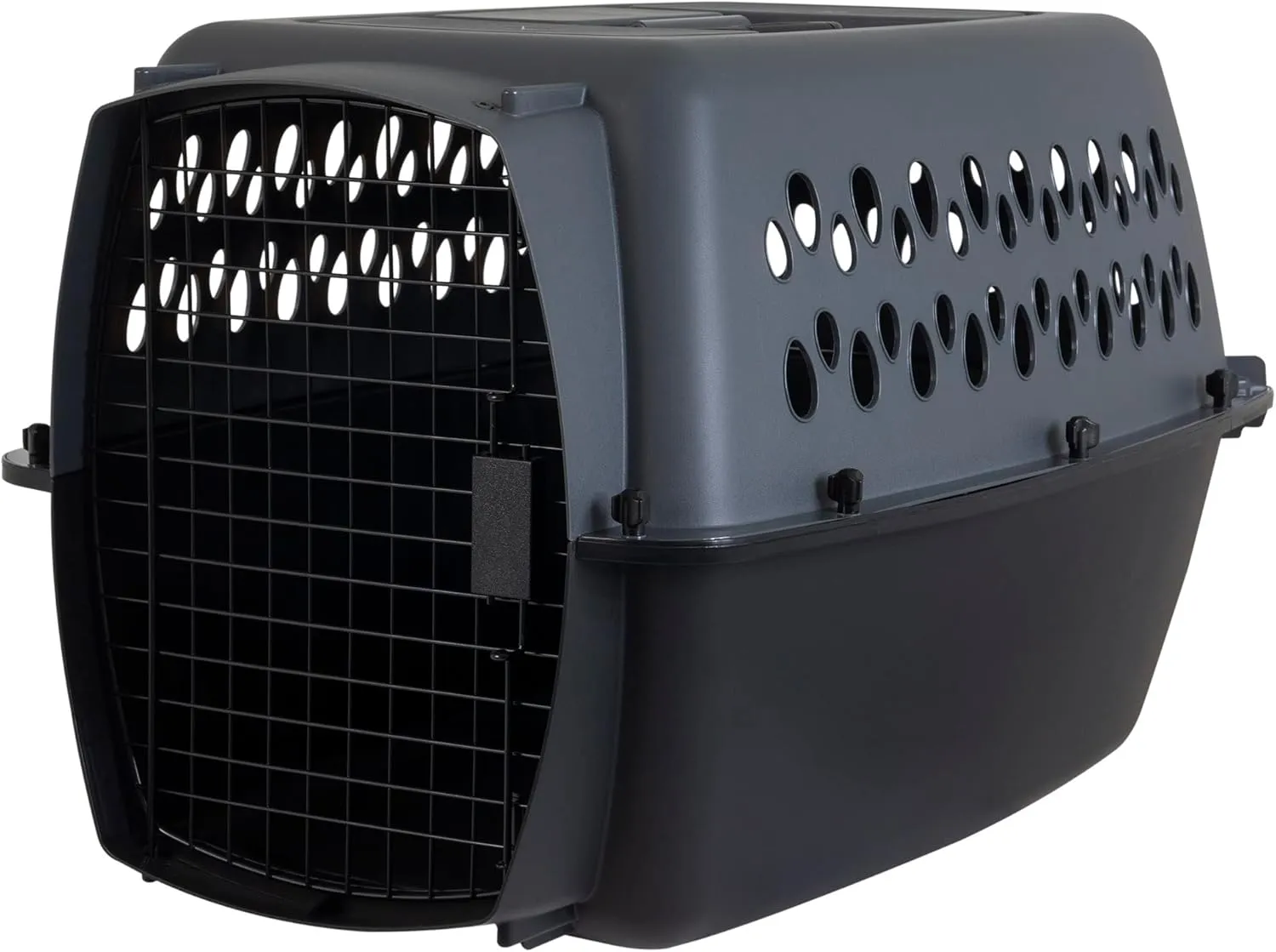 Petmate Pet Porter Dog Kennel 26", Dark Gray & Black, for Pets 20-25lbs, Made in USA