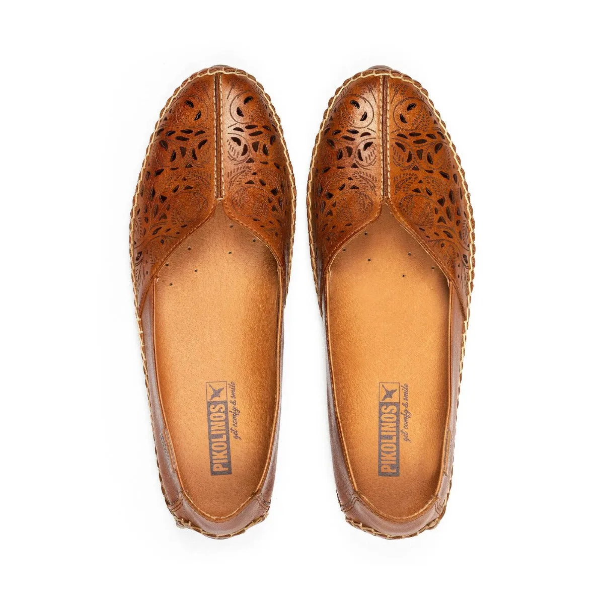 Pikolinos Brandy Jerez Women's Slipper Style Loafer Shoes 578-4976-BRANDY