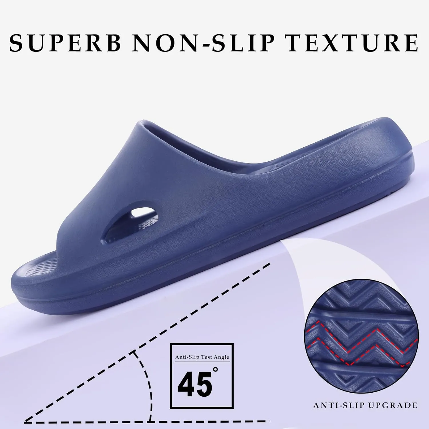 Pillow Slippers for Women and Men Indoor Cloud Sandals EVA Anti-Slip Slides Shoes Cushioned Thick Sole Shower Cloud Slippers Arch Support Men Sandals Super Soft House Pillow Slides