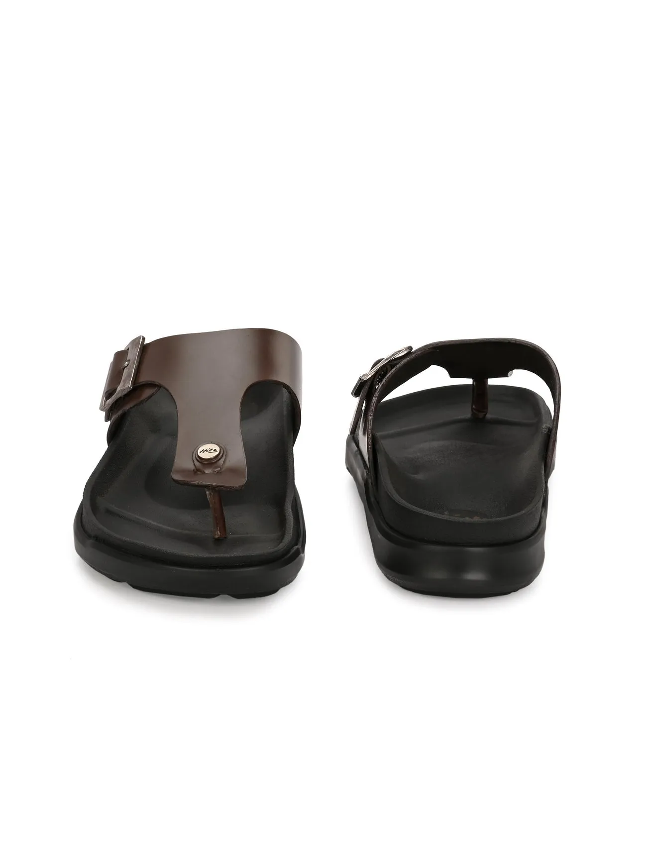 Piquè Leather Slippers