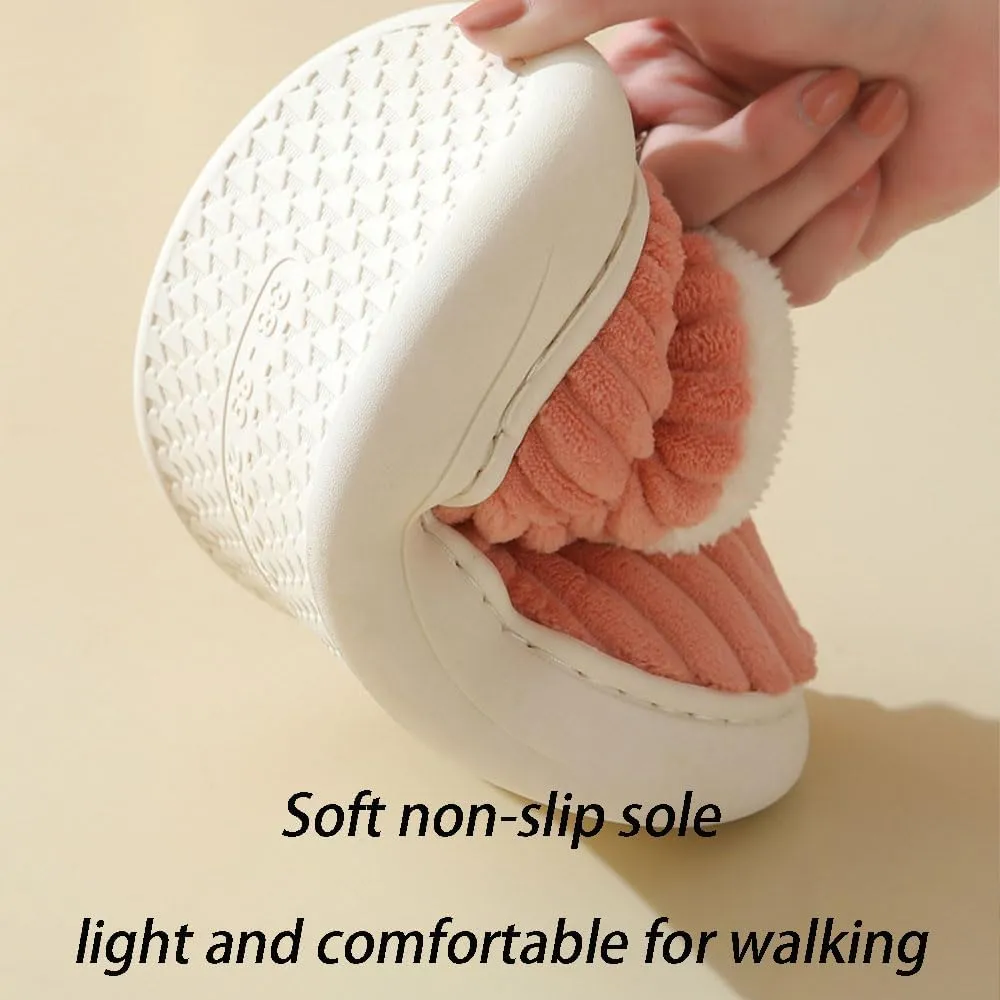 Pluffi Cozy Stylish Slipper Women Men, Pluffi Slipper Booties, Winter Cloud Slides Fuzzy Warm Thick-Soled House