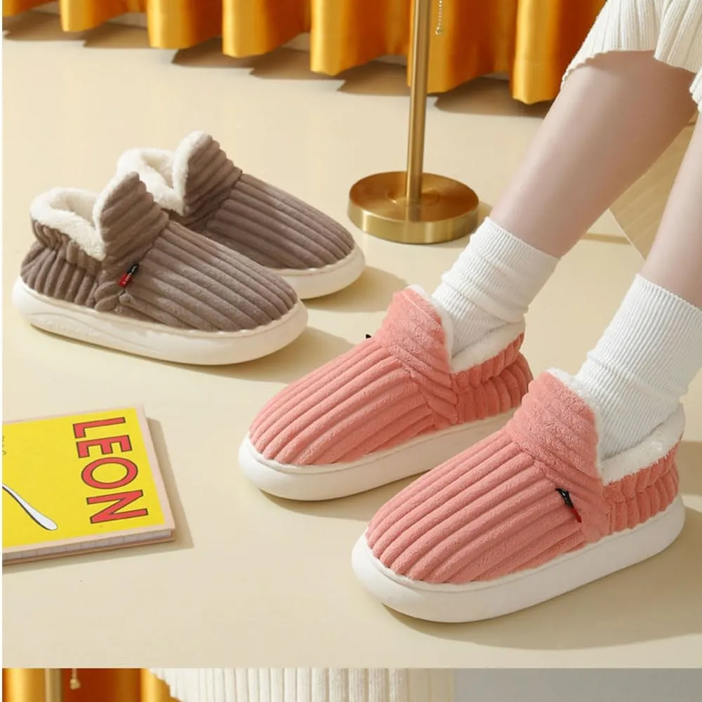 Pluffi Cozy Stylish Slipper Women Men, Pluffi Slipper Booties, Winter Cloud Slides Fuzzy Warm Thick-Soled House