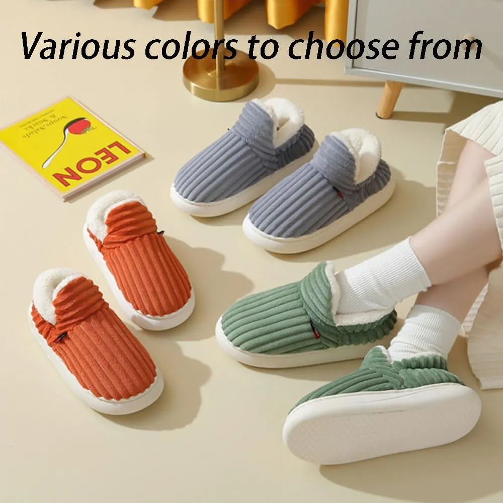 Pluffi Cozy Stylish Slipper Women Men, Pluffi Slipper Booties, Winter Cloud Slides Fuzzy Warm Thick-Soled House