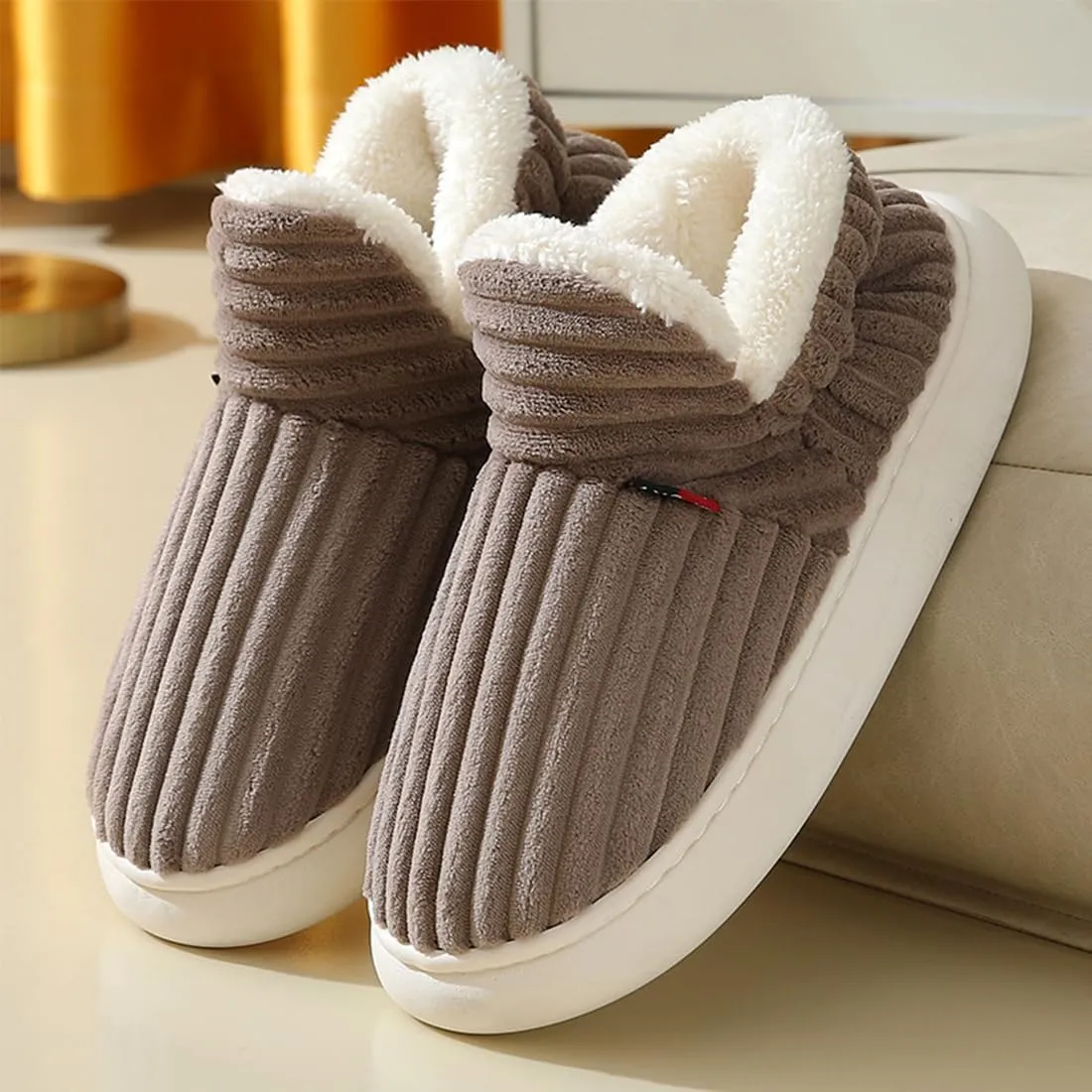 Pluffi Slipper Booties For Women Men Pluffi Cozy Stylish Slipper Winter Fuzzy Warm Thick-Soled House Cloud Slides With Anti-Slip Sole