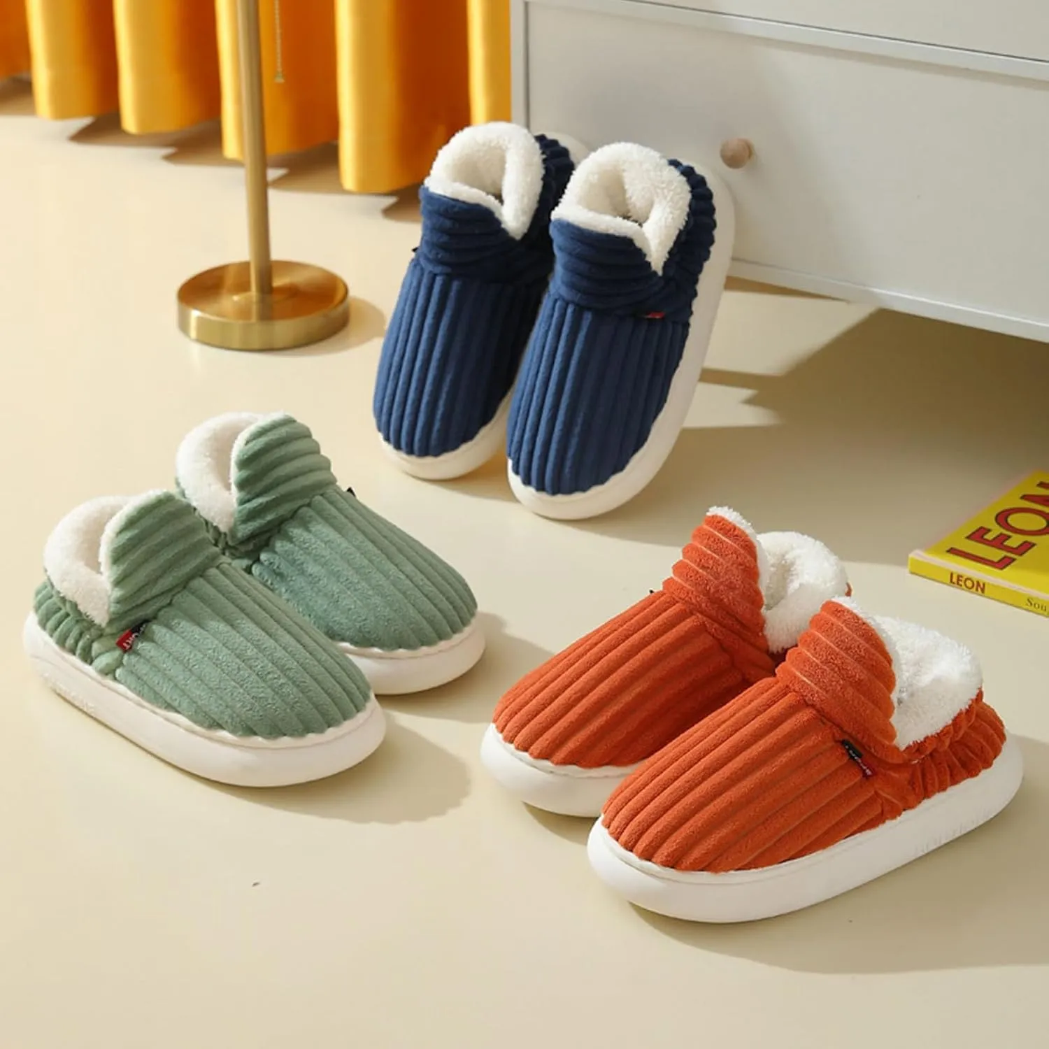 Pluffi Slipper Booties, Pluffi Cozy Stylish Slipper, Winter Fuzzy Warm Thick-Soled Plush House Cloud Slides Men Women
