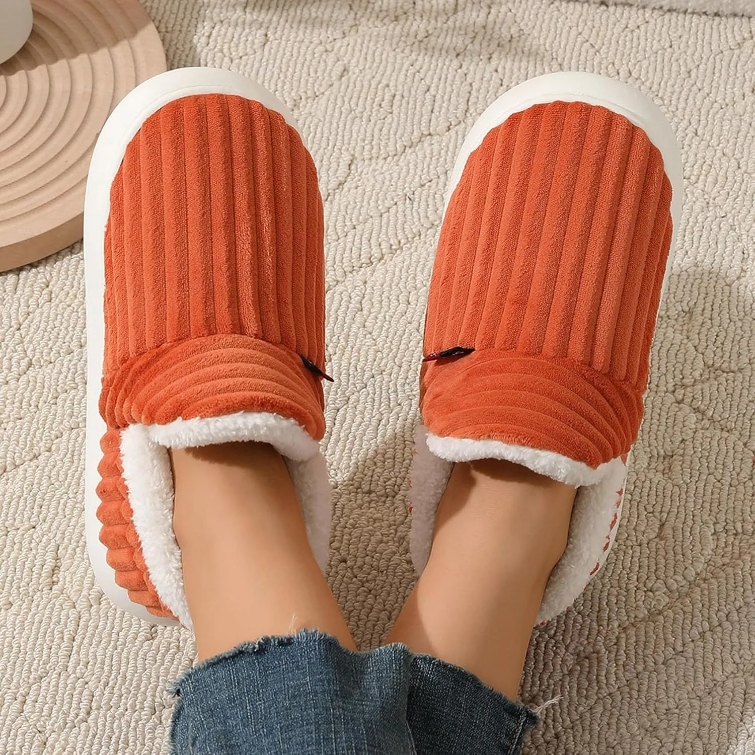Pluffi Slipper Booties, Pluffi Cozy Stylish Slipper, Winter Fuzzy Warm Thick-Soled Plush House Cloud Slides Men Women