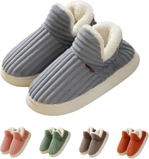 Pluffi Slipper Booties Women Men Cloud Slippers Fluffy Slippers for Women Warm Thick Sole Anti-Skid House Shoes