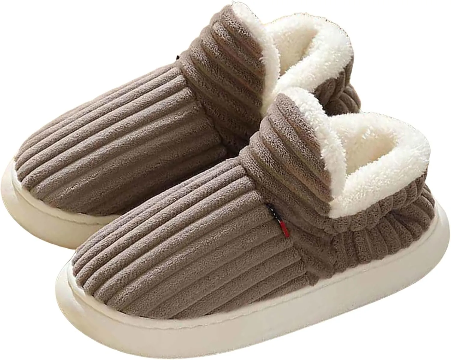 Pluffi Slipper Booties Women Pluffi Cozy Stylish Slipper Winter Fuzzy Warm Thick-Soled Plush House Cloud Slides Men Women