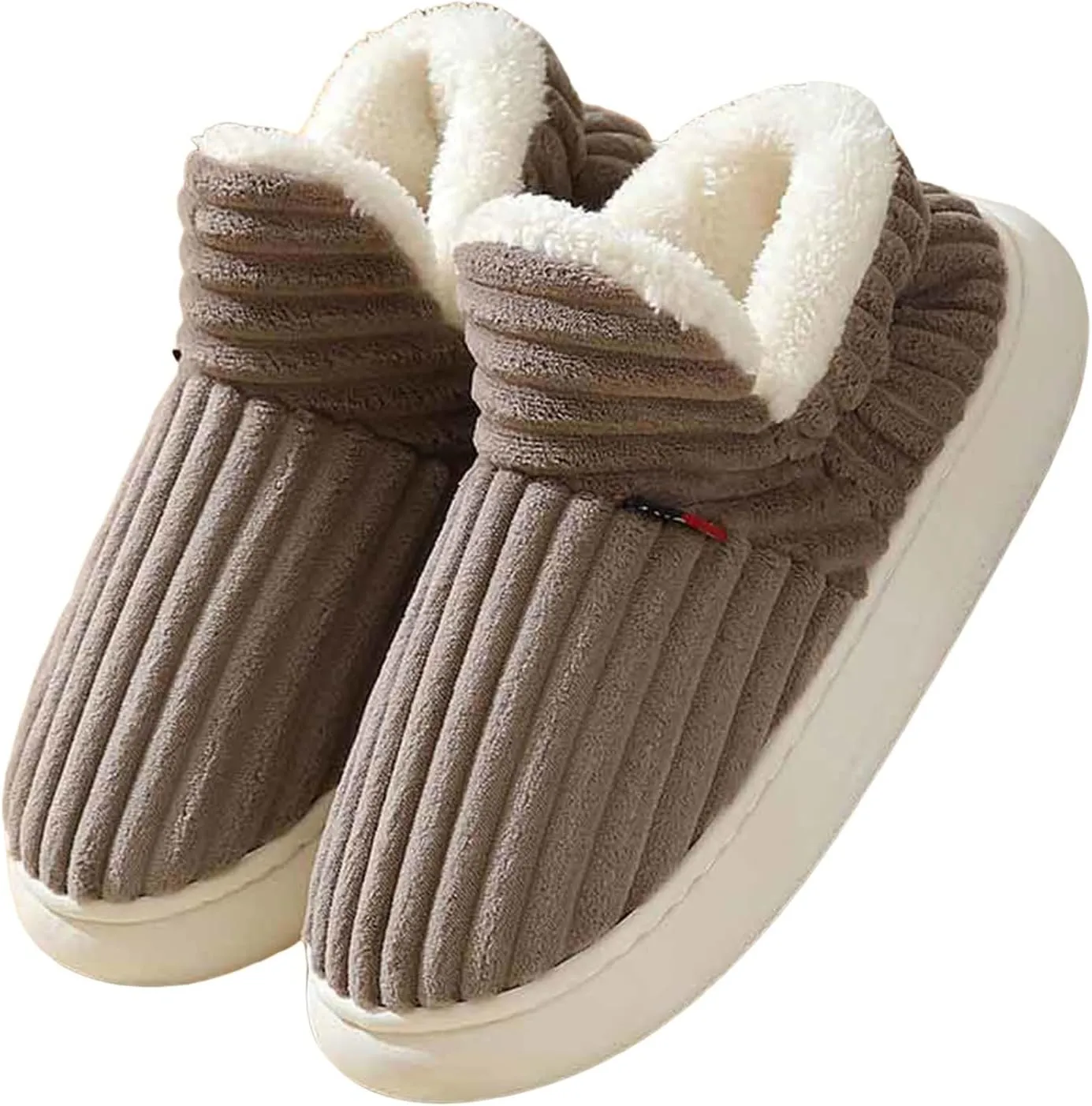 Pluffi Slipper Booties Women Pluffi Cozy Stylish Slipper Winter Fuzzy Warm Thick-Soled Plush House Cloud Slides Men Women